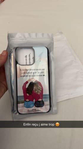 Customer photo review of Coque Personnalisée - Meilleures Amies