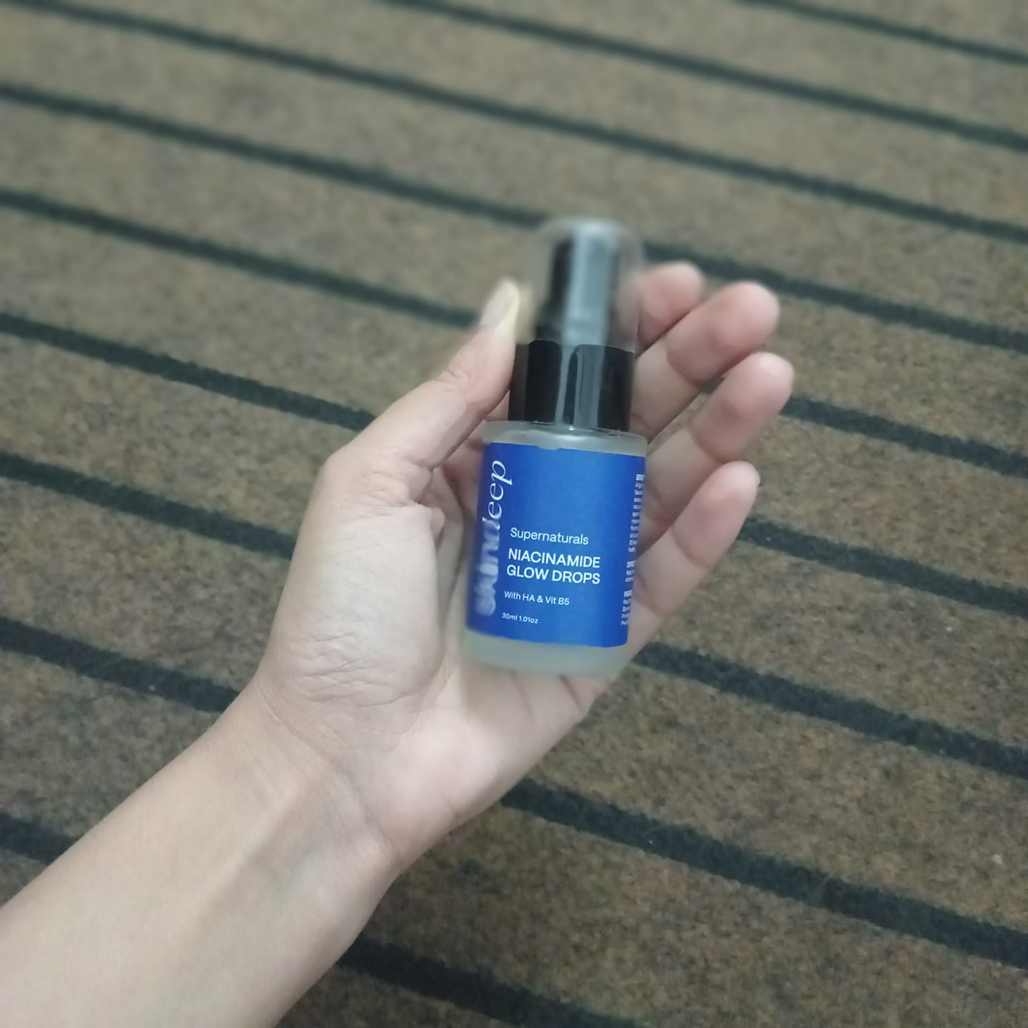 Customer photo review of NIACINAMIDE GLOW DROPS - with HA & Vit B5