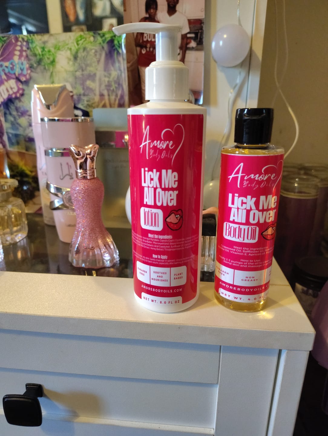 Customer photo review of Lick Me All Over - Body Oil