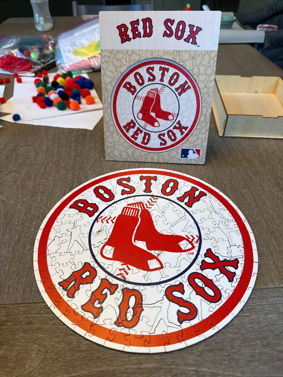 Customer photo review of Boston Red Sox™ - Wooden Puzzle