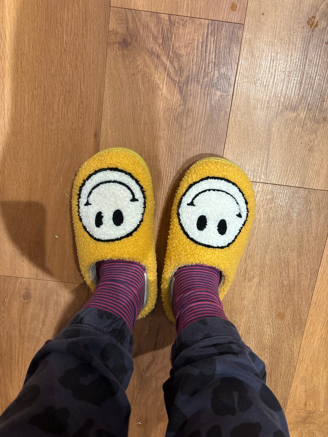 Customer photo review of Happy Face Slippers