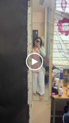 Customer video review of Nazakat Peach Cotton short kurta