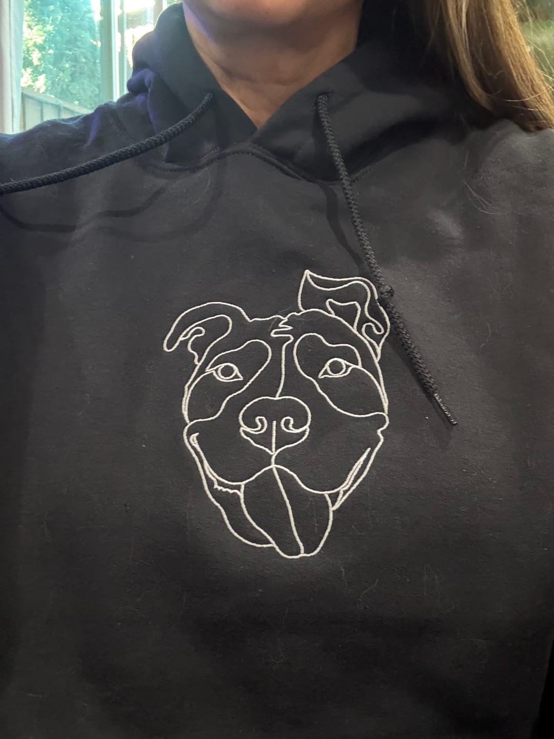 Customer photo review of Custom Embroidered Hoodie