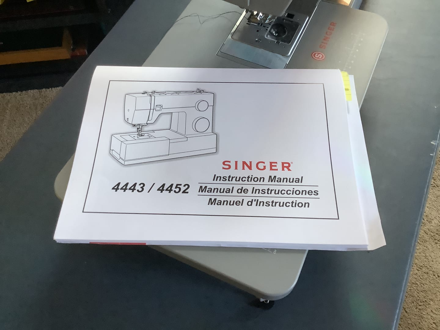 Customer photo review of Singer 4452 Instruction Manual