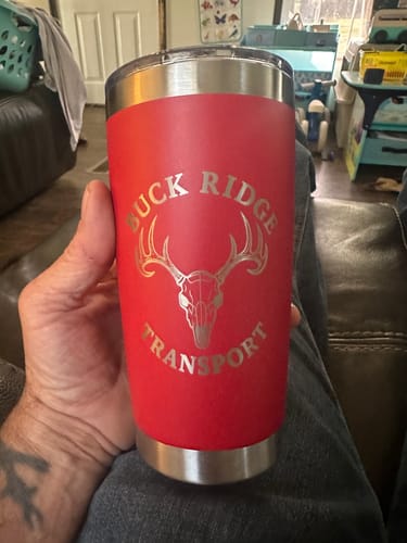 Customer photo review of (6 Pieces) Laser Engraved Tumbler | 20 oz