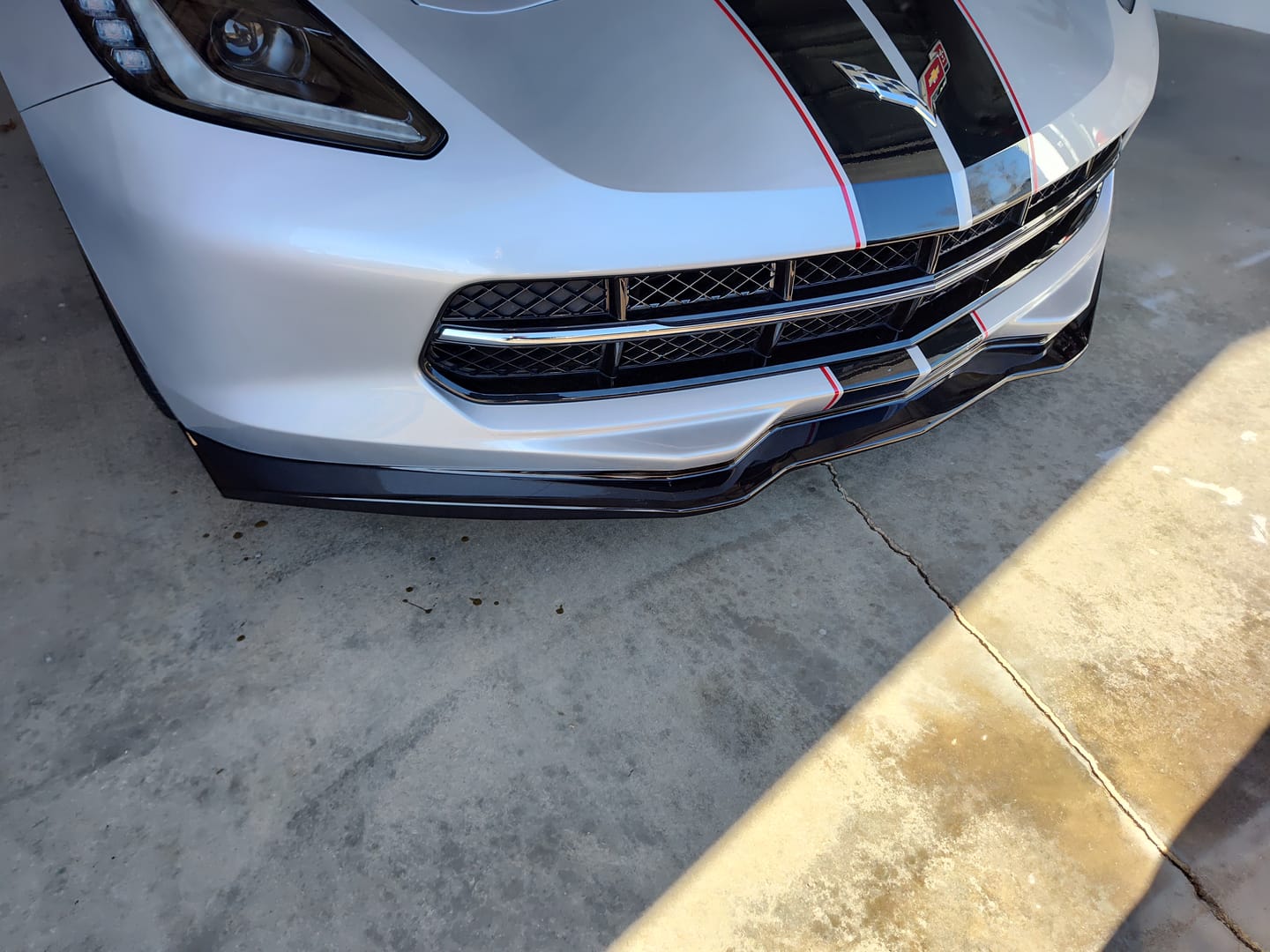 Customer photo review of Corvette C7 Extended Front & Rear Splash Guards