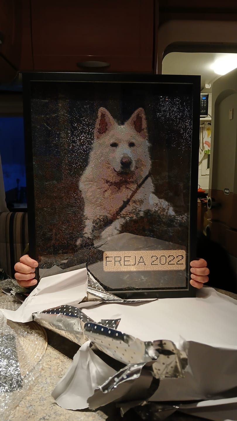 Customer photo review of Eget Foto Diamond Painting