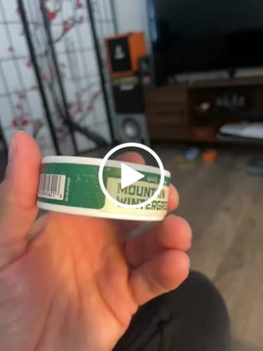 Customer video review of Mountain Wintergreen Nicotine Pouches