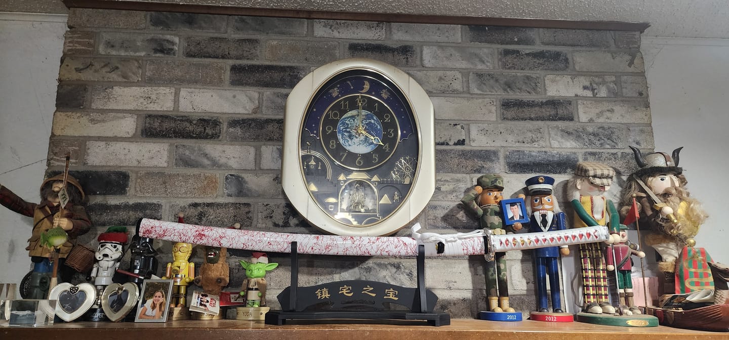 Customer photo review of katana sword stand