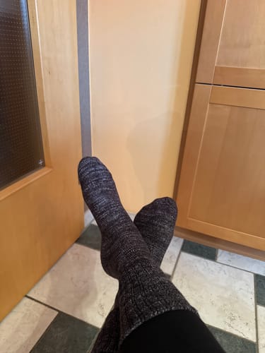 Customer photo review of Bambus Viskose Wintersocken mit Komfortrand (2er oder 4er Set)