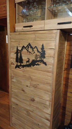 Customer photo review of Décoration Murale en Métal - Montagne et Cerf