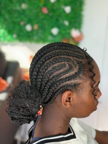 Customer photo review of 26” Pre-Stretched Hair for Braids, Locs & Creative Styles