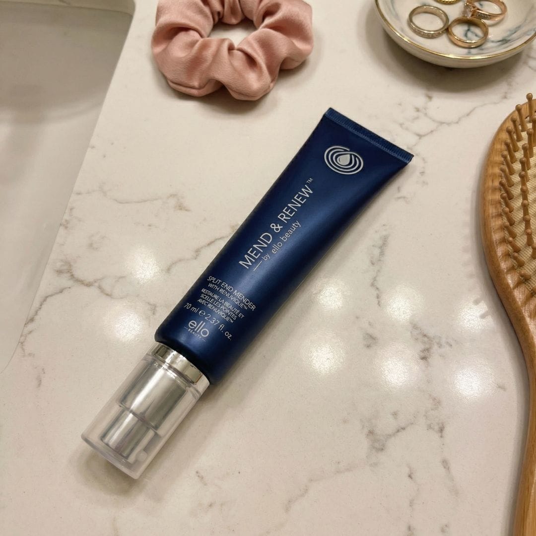 Customer photo review of Mend & Renew Split End Serum