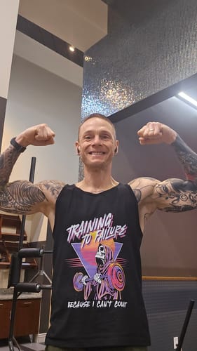 Customer photo review of I Can't Count Tank Top