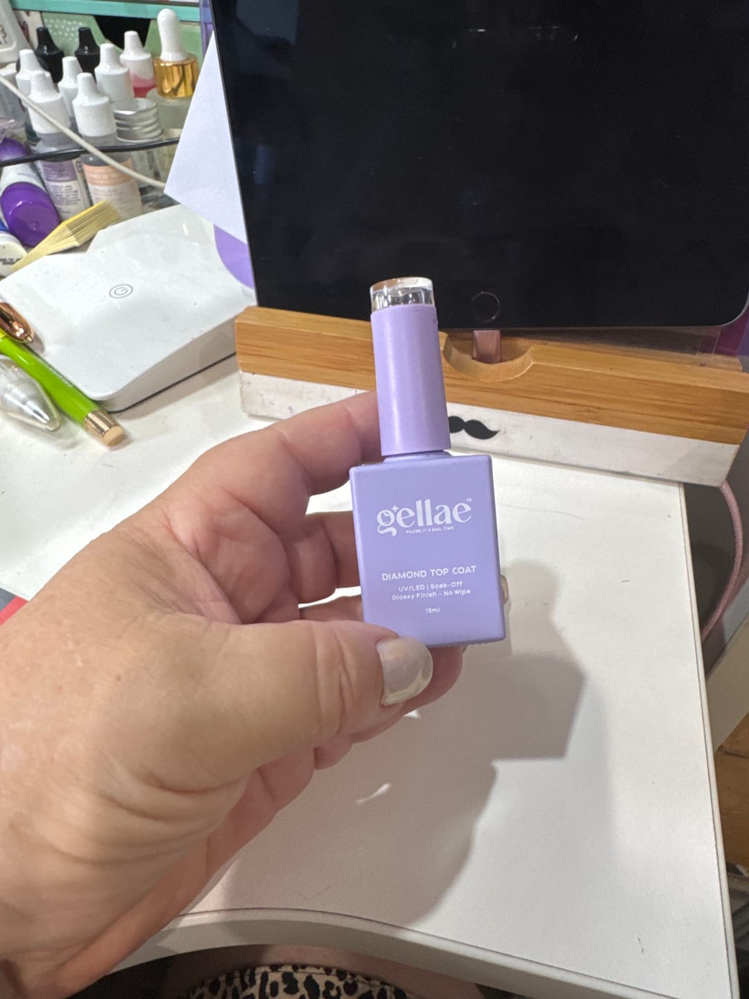 Customer photo review of Diamond Top Coat (6 In 1 + Extension Gel)