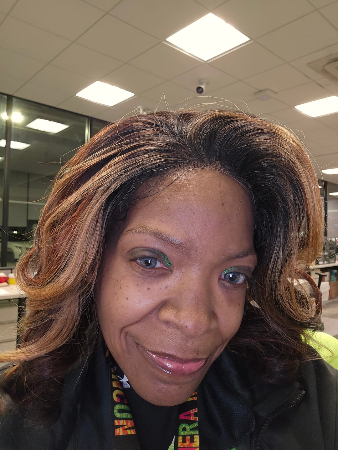 Customer photo review of Outre Perfect Hairline Glueless 13x4 Hand-Tied HD Lace Front Wig - ALORA