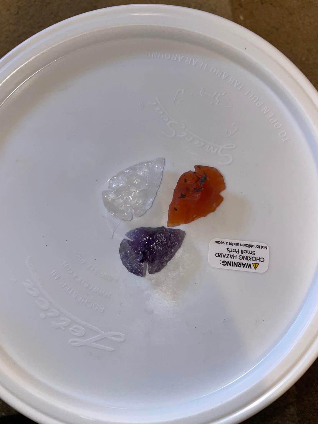 Customer photo review of Gallon Bucket of Quartz Geodes