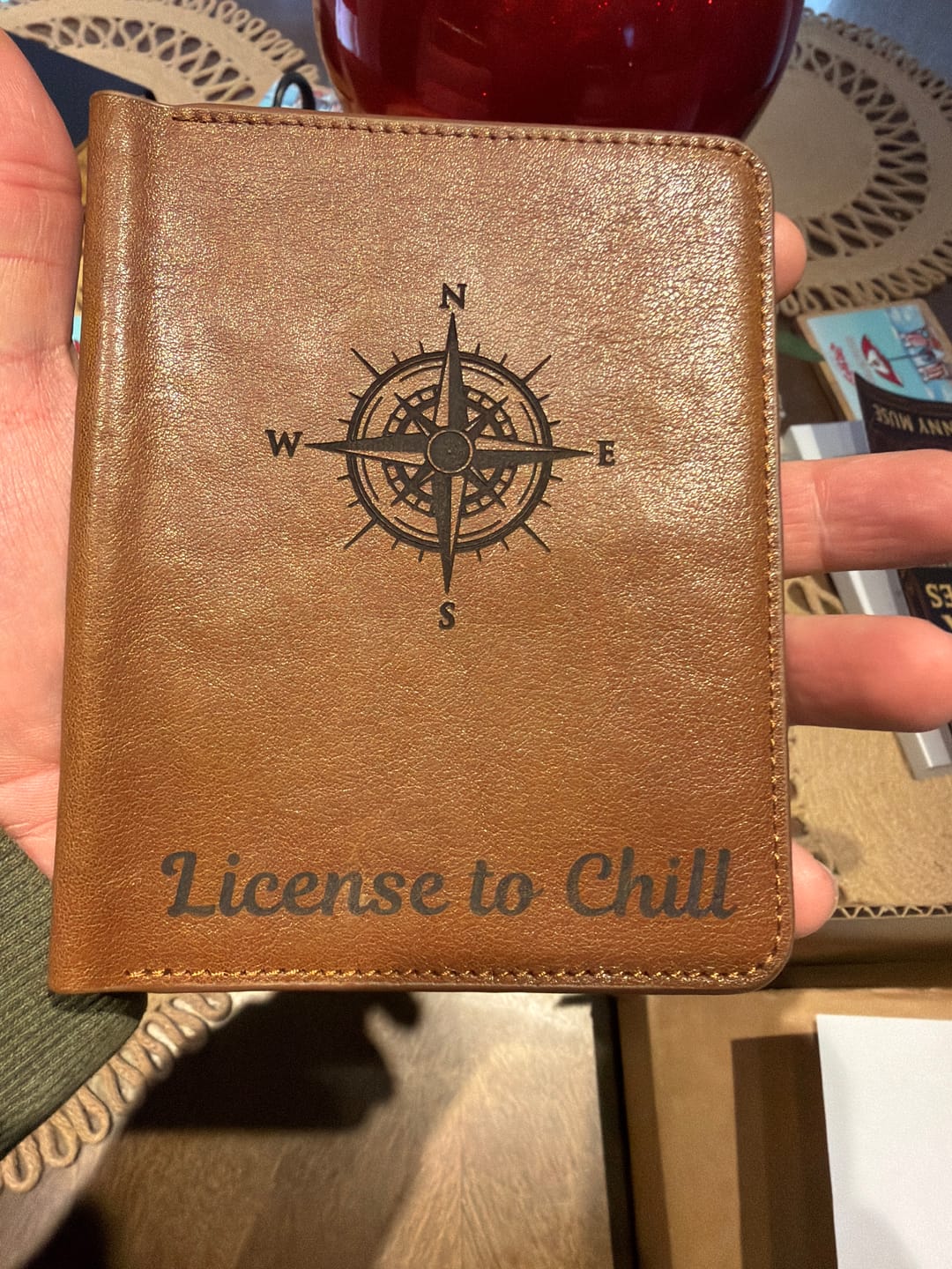 Customer photo review of Genuine Leather Passport Holder, Personalized Passport Cover for Travel, Waterproof Custom Wallets, Travel Gifts for Men, Travel Gifts for Women