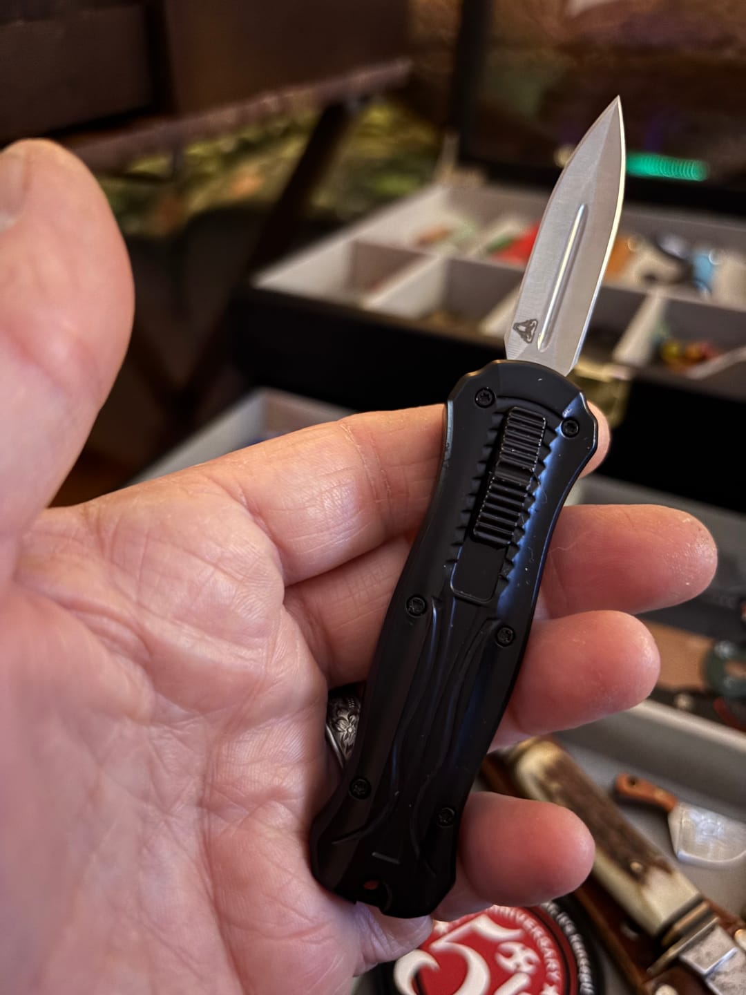 Customer photo review of VT Black Rocket Mini OTF Knife