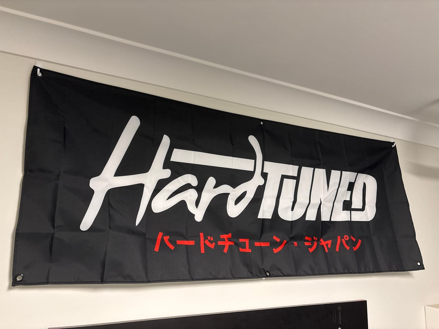 Customer photo review of HardTuned Black Garage Flag