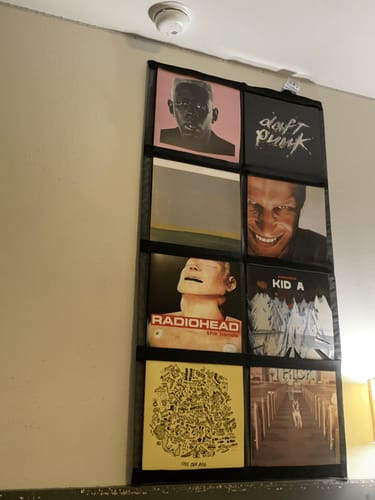 Customer photo review of 12" Vinyl Record Display Frame - LP Wall Storage