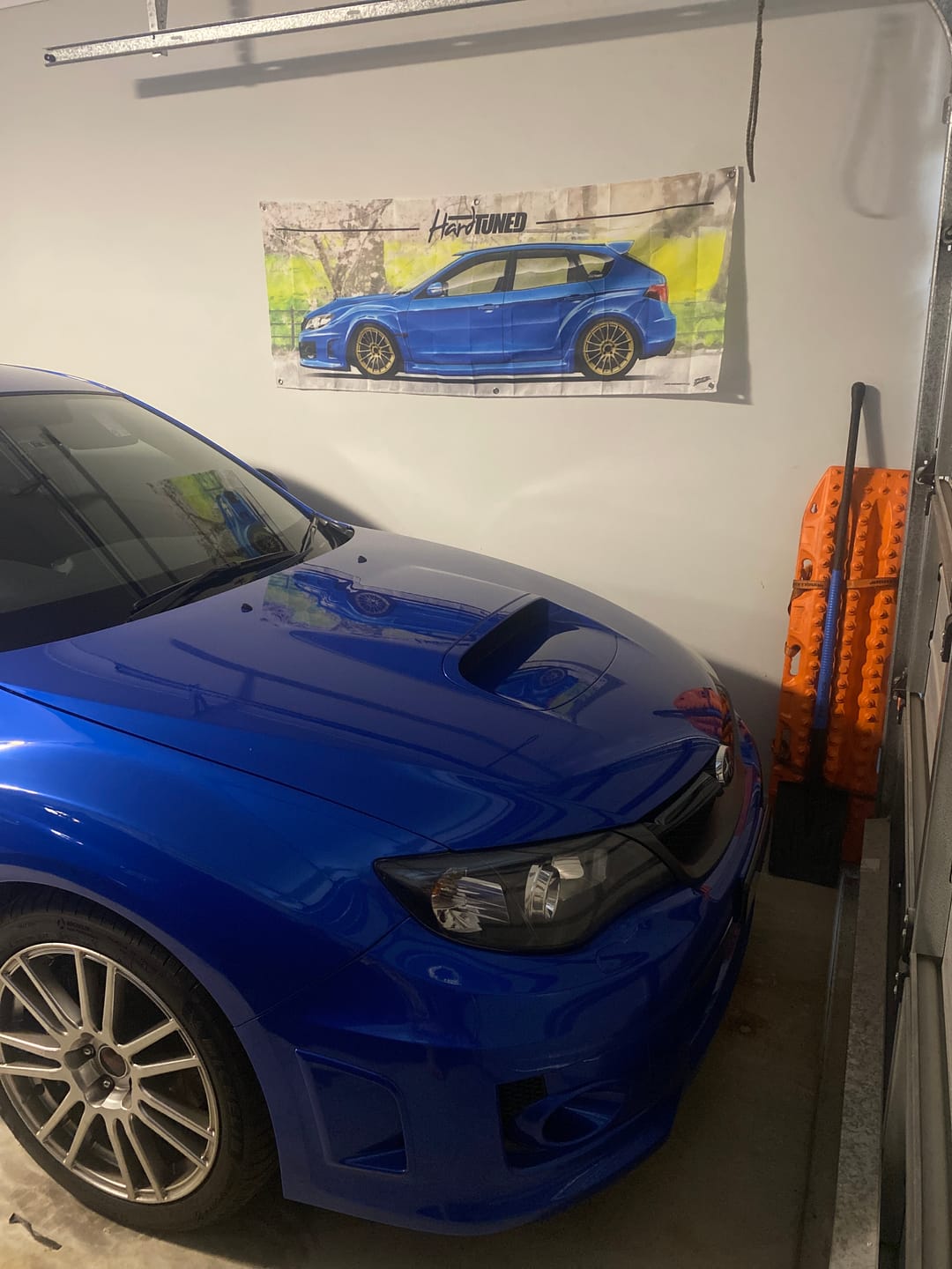 Customer photo review of Subaru WRX Hatch Garage Flag