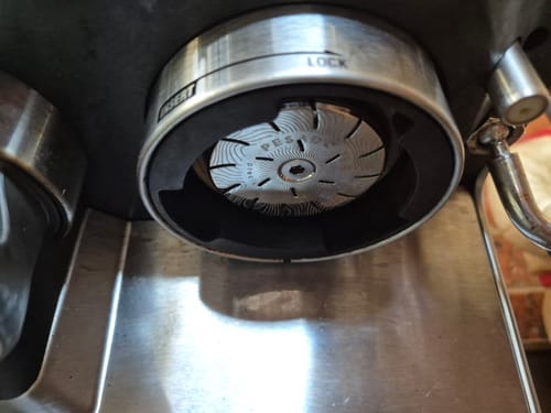 Customer photo review of High Diffusion Espresso Shower Screen - Breville