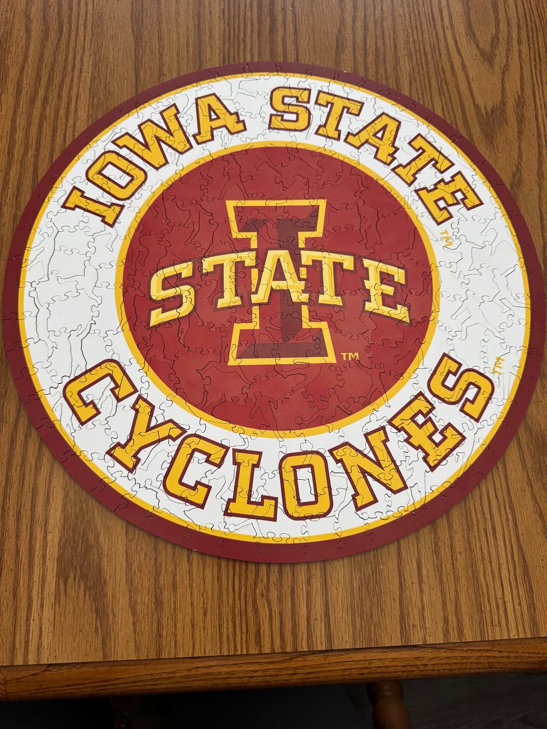 Customer photo review of Iowa State University - Wooden Puzzle