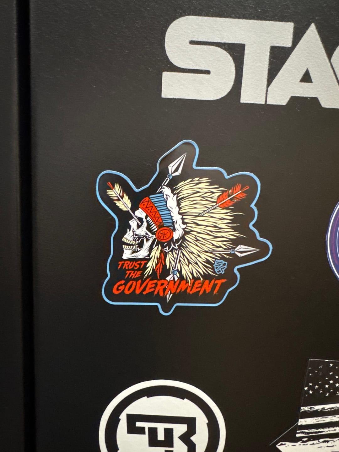 Customer photo review of Trust the Government Decal