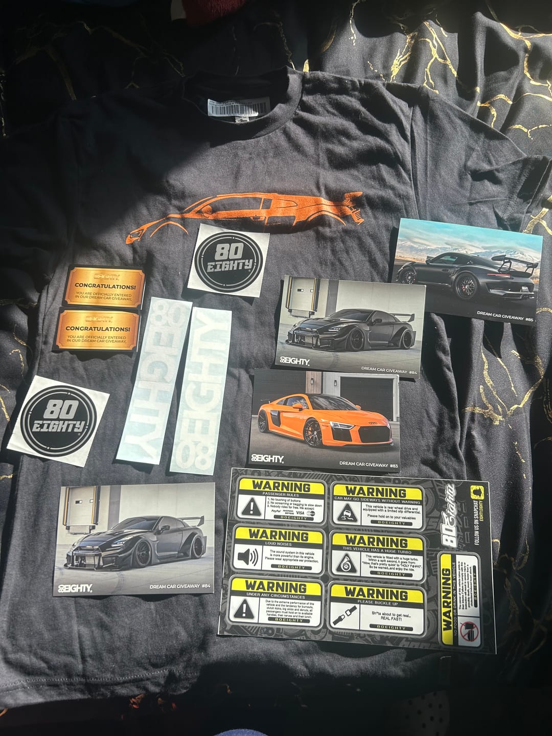 Customer photo review of 80Eighty® Warning Sticker Pack
