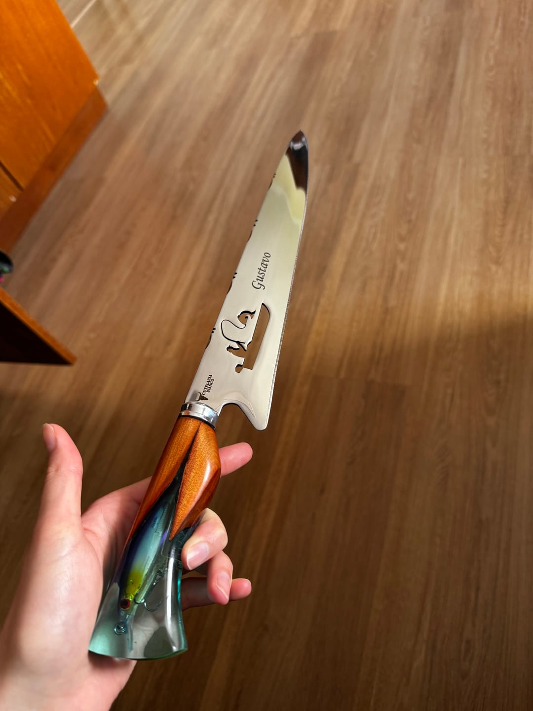 Customer photo review of Faca Artesanal Pescador Premium