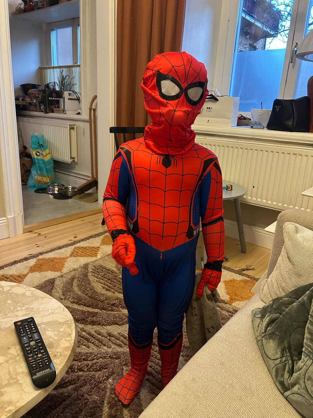 Customer photo review of Spiderman Dräkt