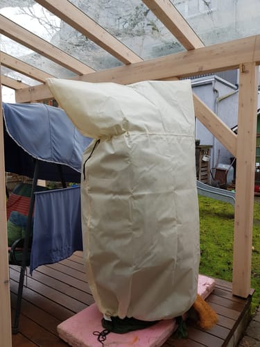 Customer photo review of Winterschutz für Kübelpflanzen XXL H 180 x B 120 cm Ø 76 cm