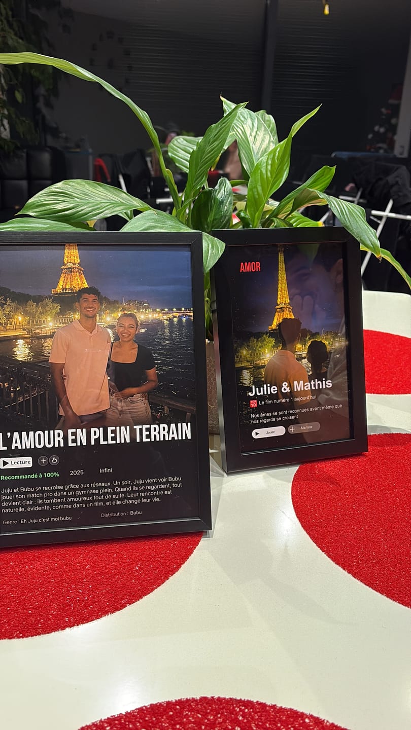 Customer photo review of Notre Propre Film - Affiche personnalisée