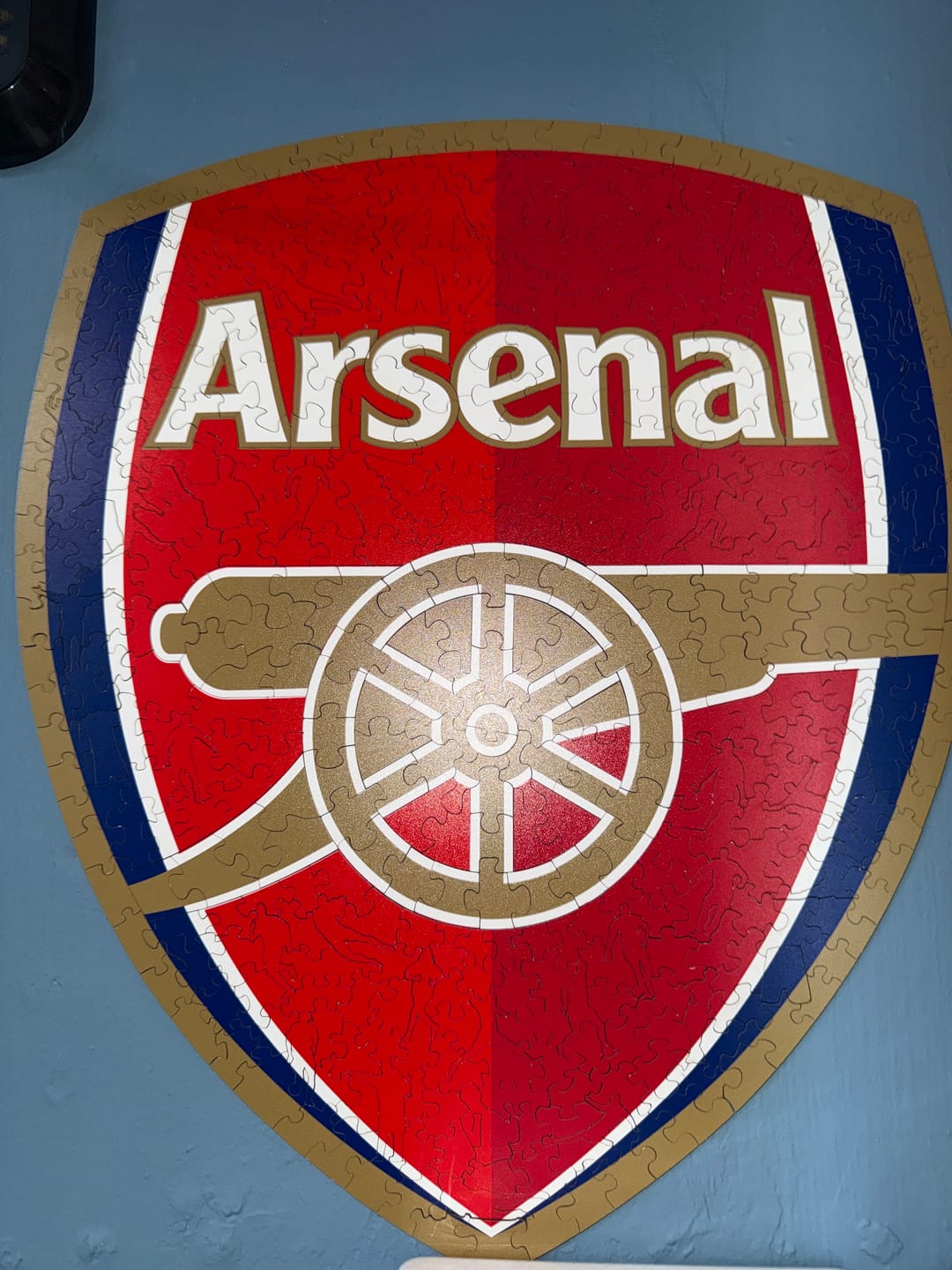 Customer photo review of Arsenal FC® Logo - Wooden Puzzle