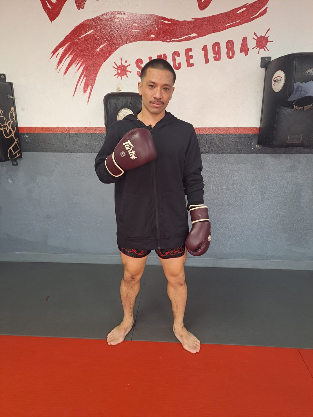 Customer photo review of Fairtex BGV16 Leather Muay Thai Boxing Gloves