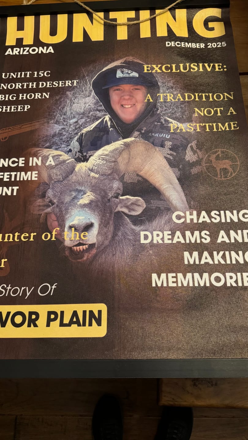 Customer photo review of Man Cave Hunting Art - Personalized Poster, Gift For Hunter