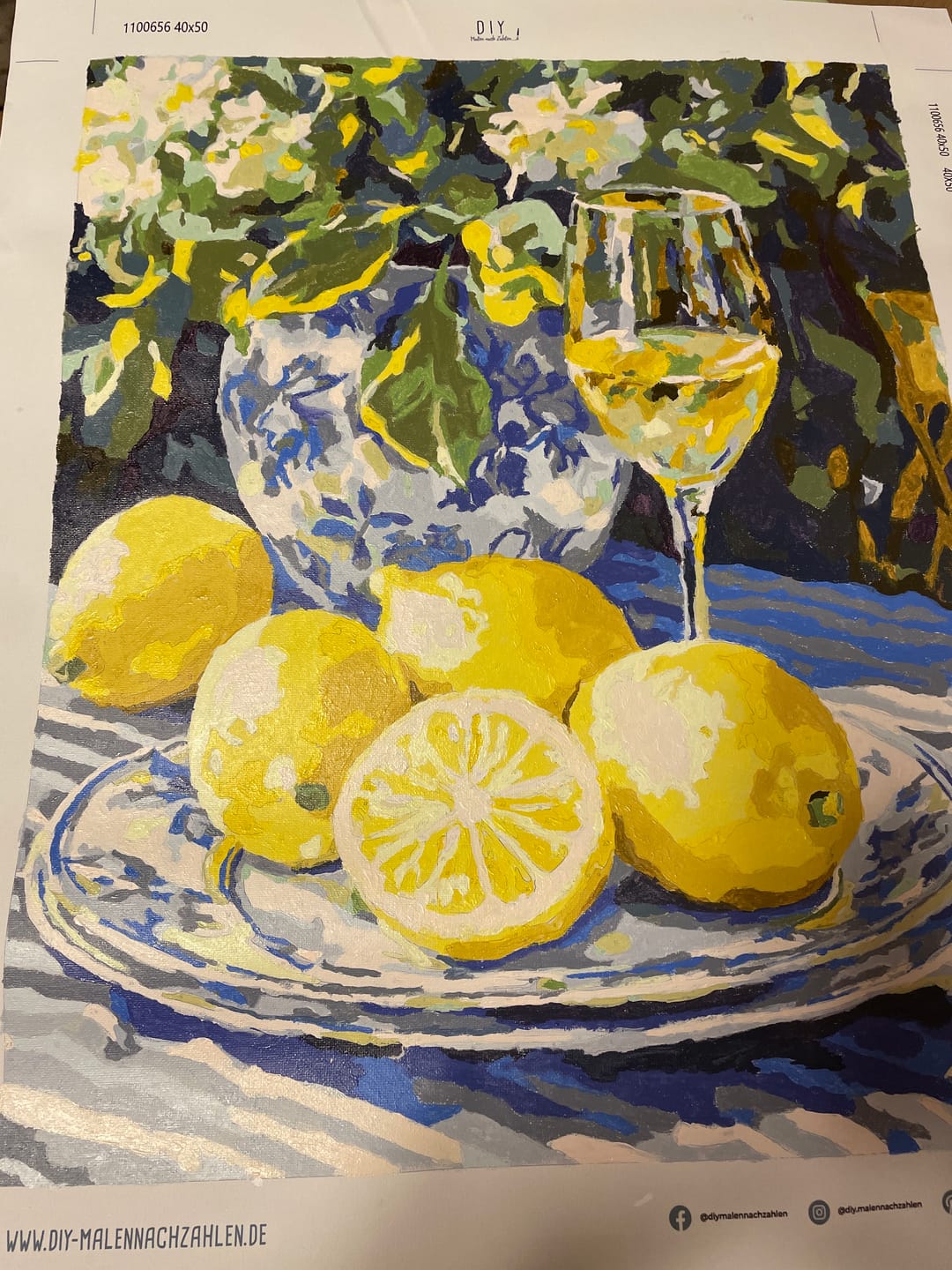 Customer photo review of Malen nach Zahlen - Zitrone und Wein
