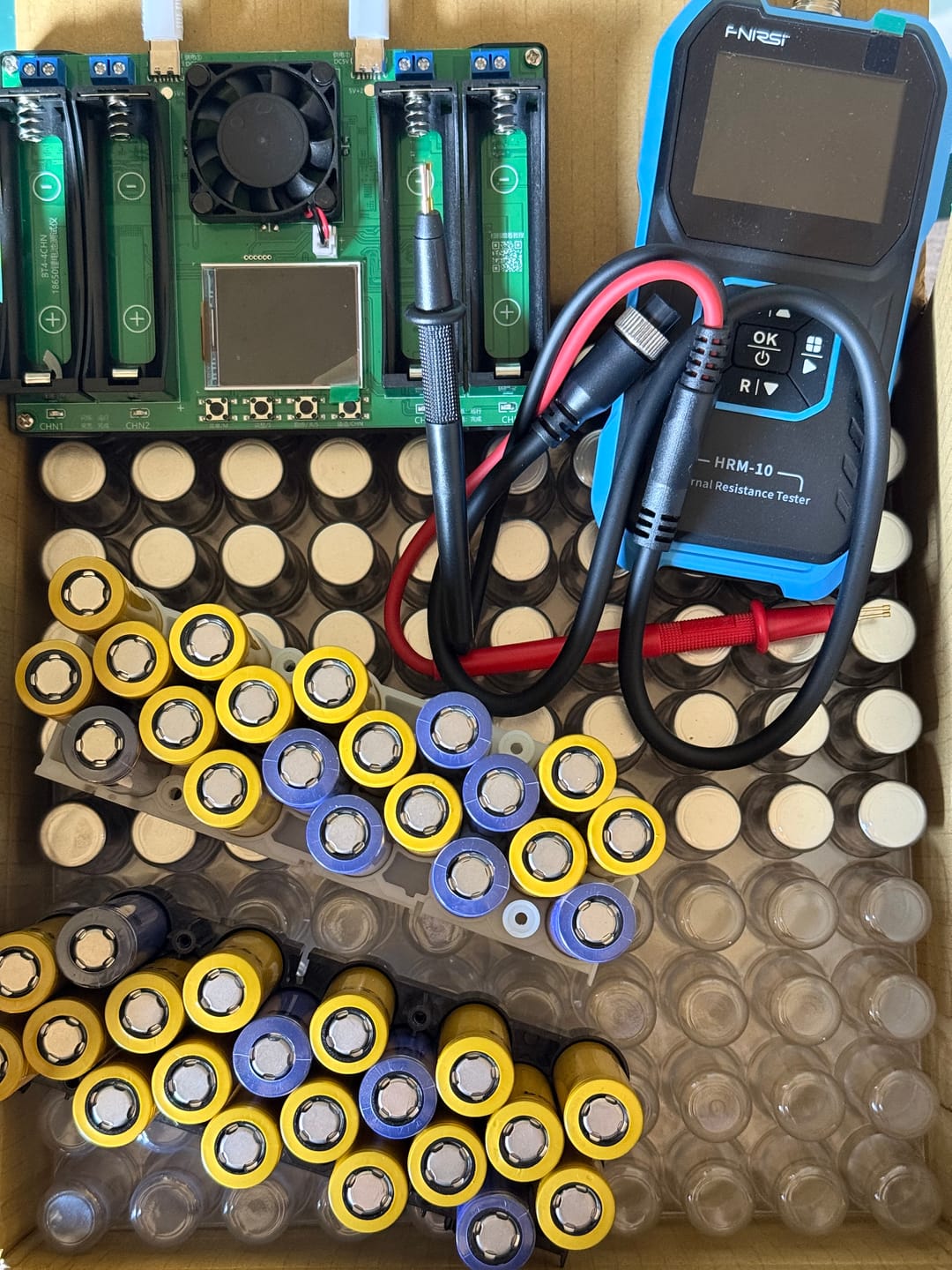 Customer photo review of 100 pcs Molicel 18650 2800 mAH 35A Li-ion Battery. INR-18650-P28A 10.3 wh $1.75/cell