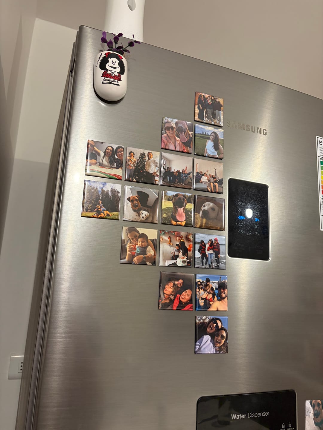 Customer photo review of Pack 12 Imanes personalizados Cuadrados