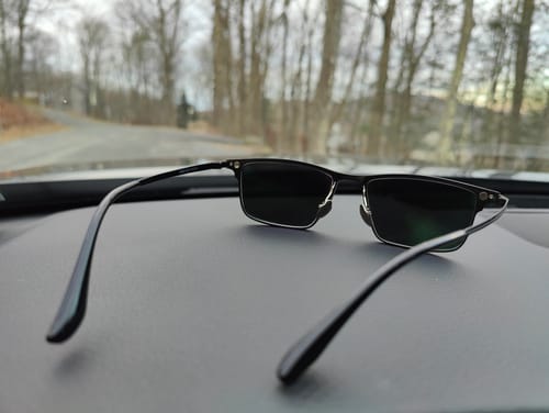 Customer photo review of Jensen | Titanium Magnetic Clip-on Eyeglasses Sunglasses | ZanyLen Best Sellers