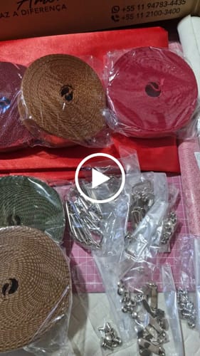 Customer video review of BAGUN 0,30 COR VERMELHO