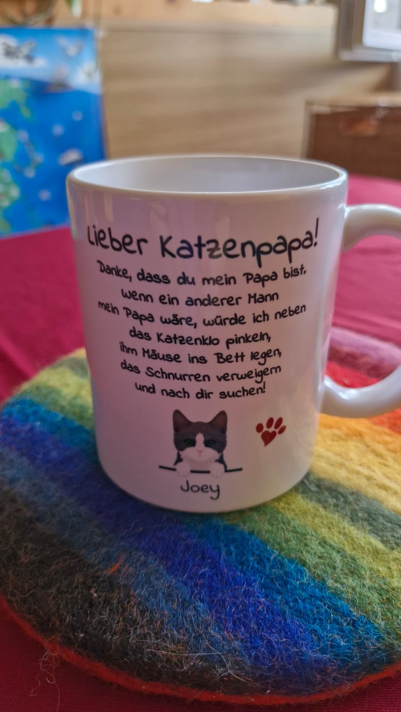 Customer photo review of Liebe Katzenmama/ Lieber Katzenpapa - Individuelle Tasse