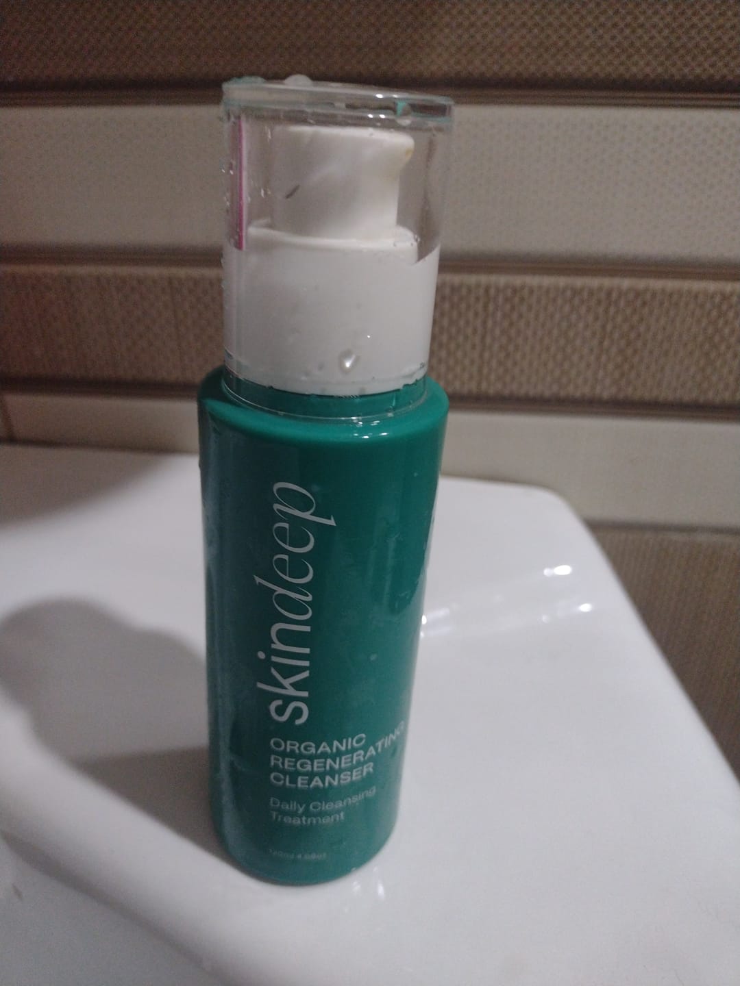 Customer photo review of ORGANIC REGENERATING FACE WASH - Daily Cleansing Treatment