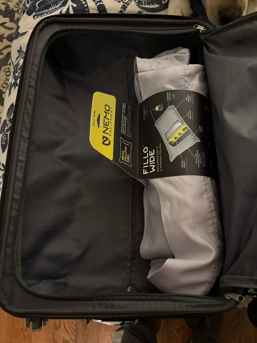 Customer photo review of NEMO | Fillo Wide Camping Pillow