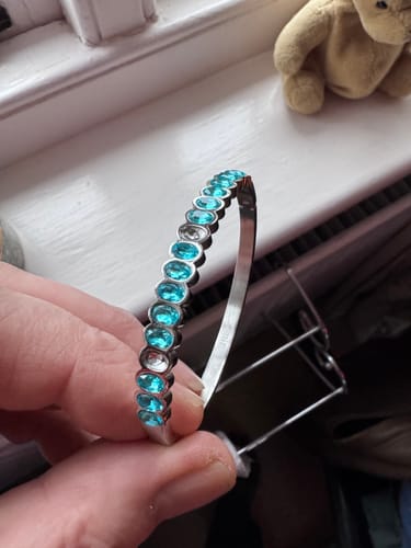 Customer photo review of Martha Turqouise Silver Waterproof Bangle