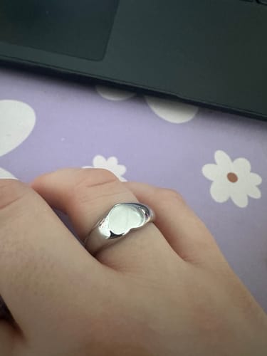 Customer photo review of Sweetheart Ring - Silver