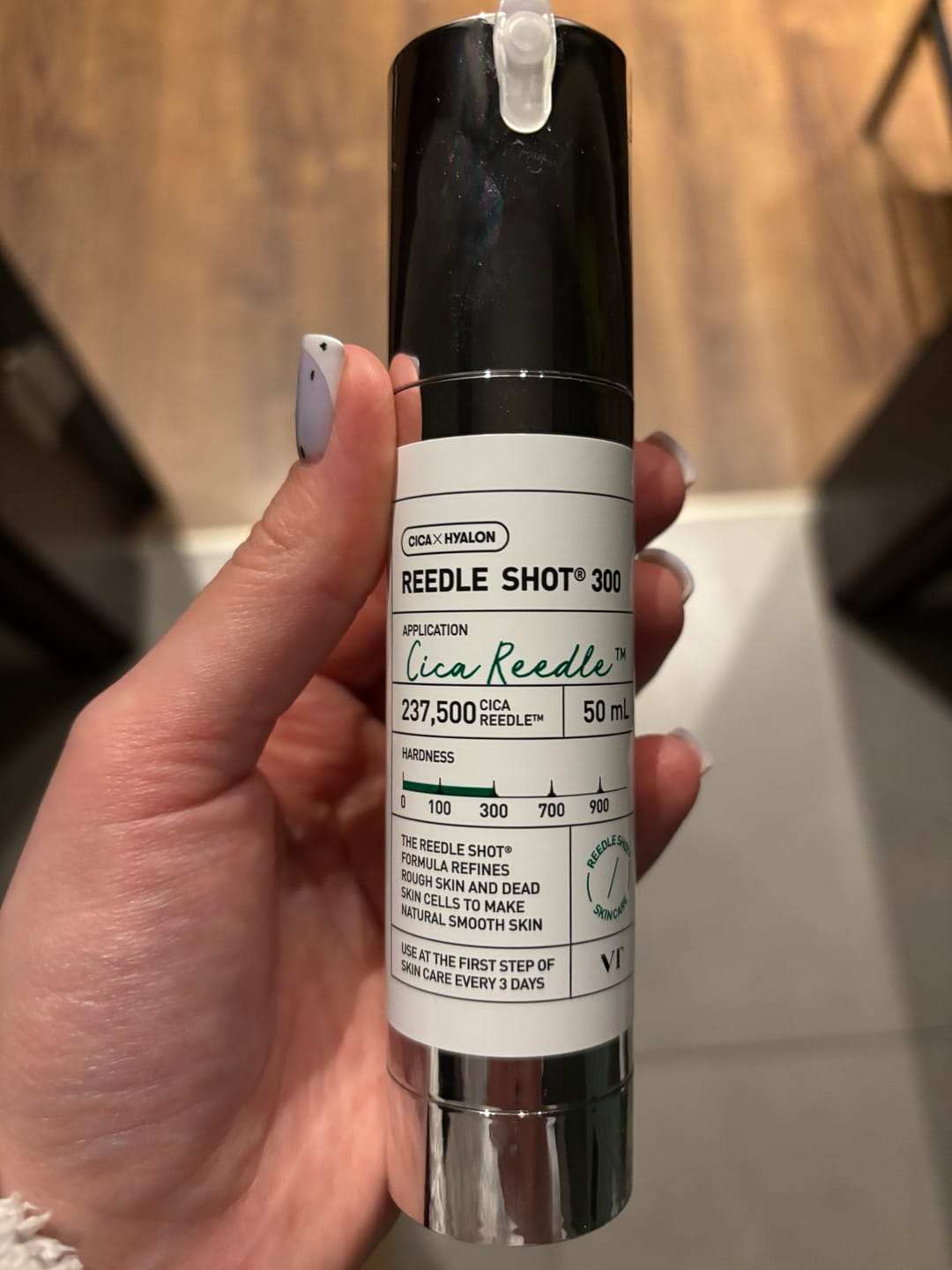 Customer photo review of Intensīvs serums-būsteris ar mikroadatām VT Cosmetics Reedle Shot 300