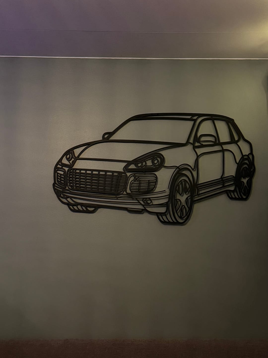 Customer photo review of Your Custom Metal Car Silhouette