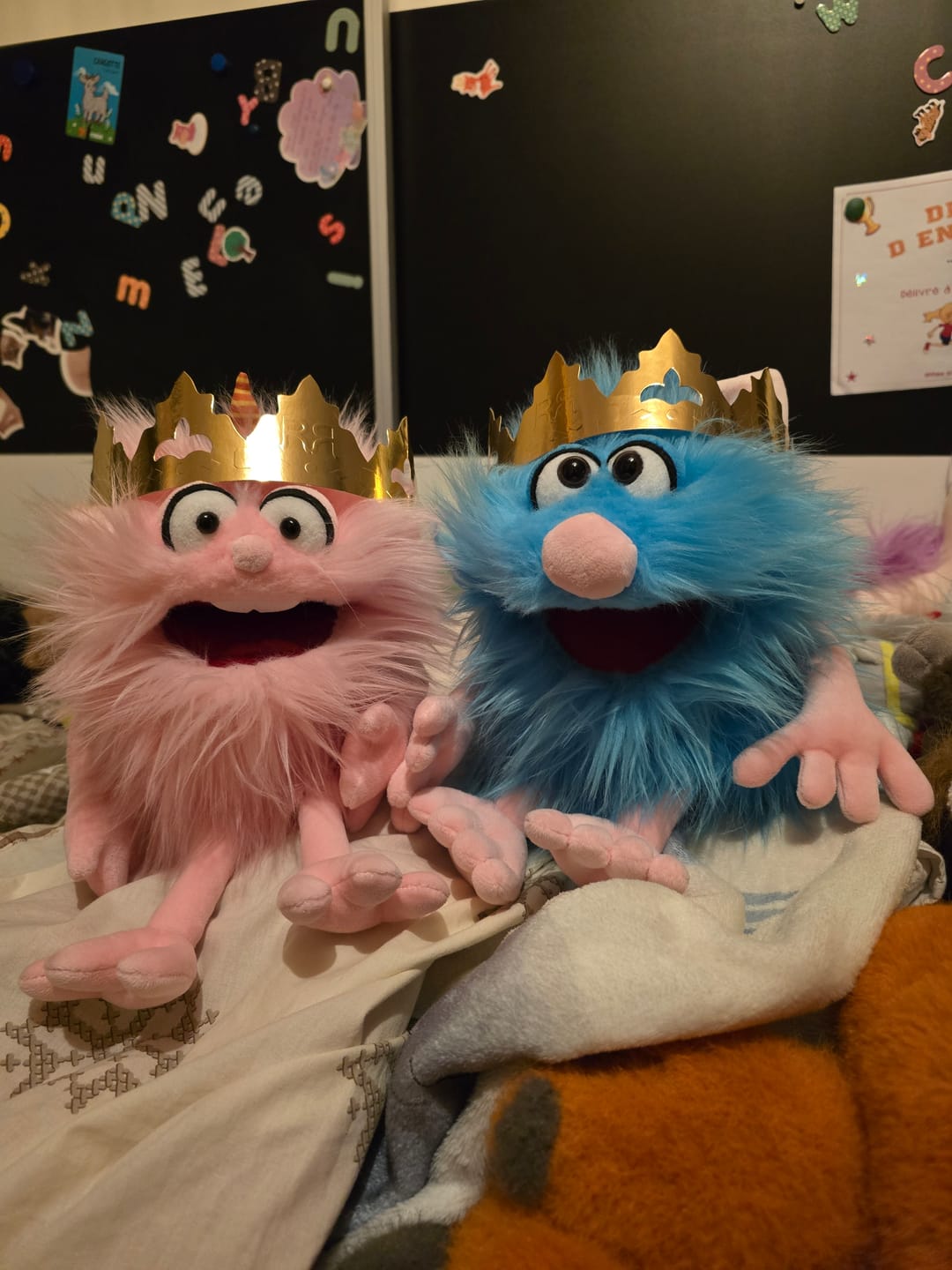 Customer photo review of Marionnette Schorsch Monstre Bleu